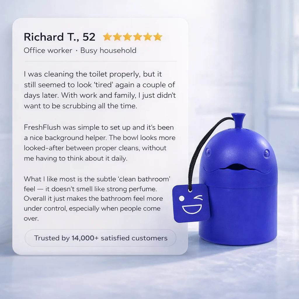 FreshFlush™ Cistern Gel Toilet Cleaner  -  Up to 1200 flushes